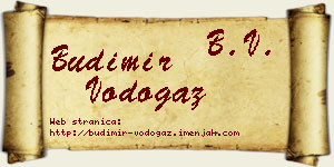 Budimir Vodogaz vizit kartica